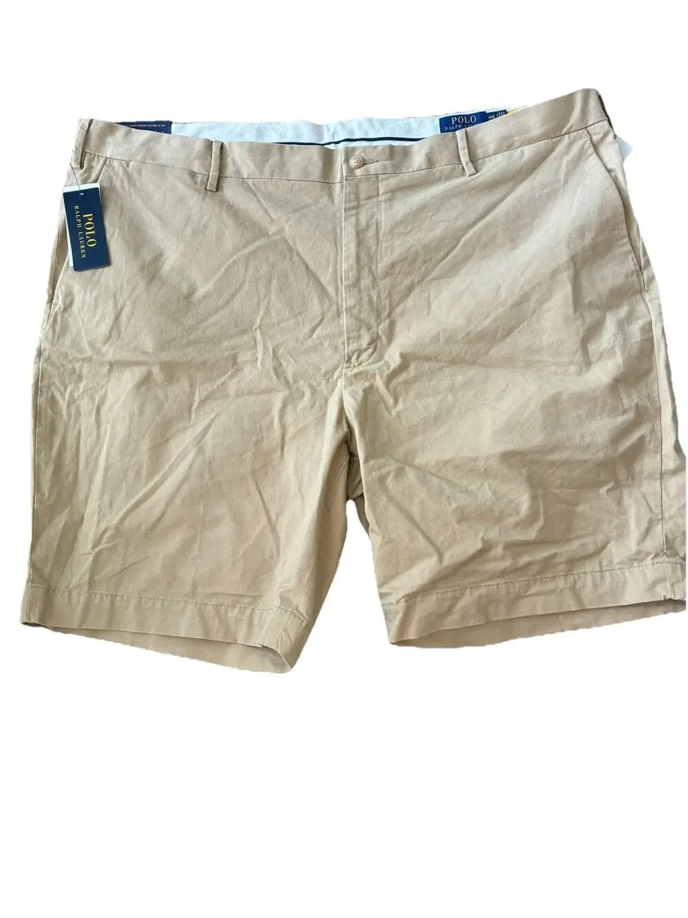 POLO RALPH LAUREN Classic Stretch Fit 9” Beige Men’s 46B BIG NWT